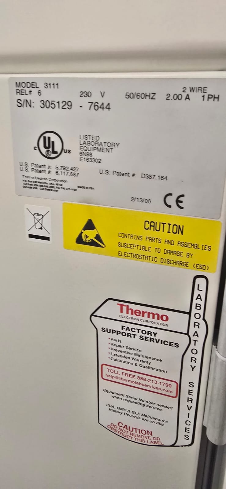 Incubateur à CO2 Thermo Forma 3111 – Image 3